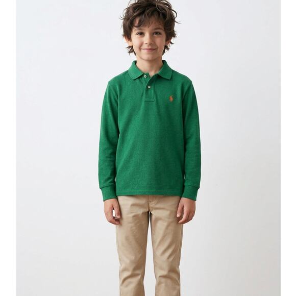 Ralph Lauren Other - Polo by ralph Lauren Boy's Large(14-16) Green Long Sleeve 100% Cotton Pullover